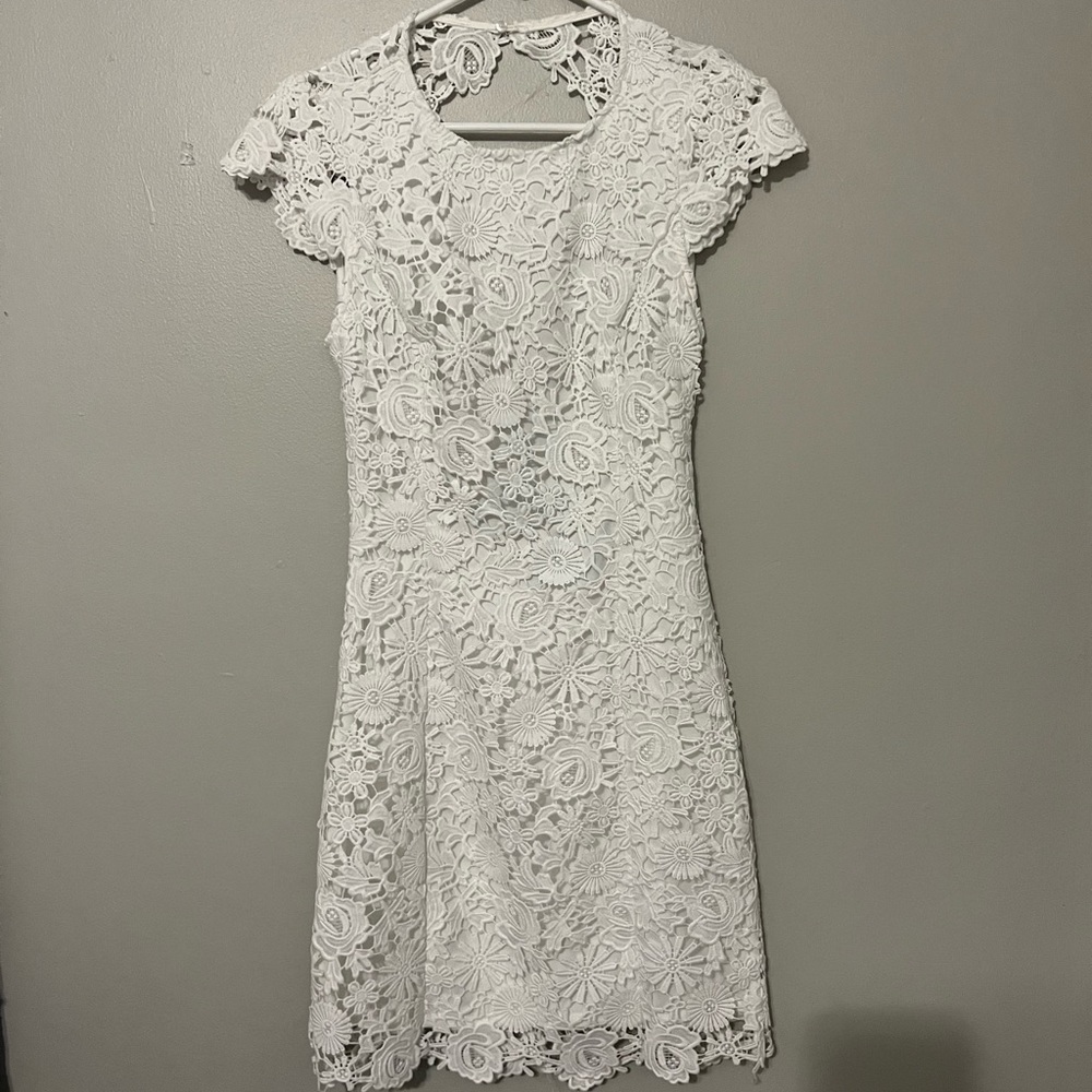 Lulu’s White Floral Dress